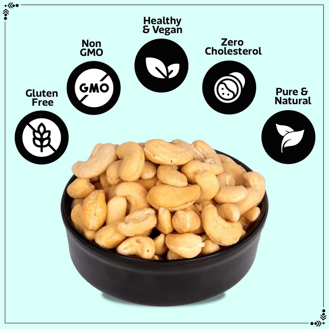 Wonderland Foods 200g Roasted Salted Flavoured Cashew (Kaju) Pouch