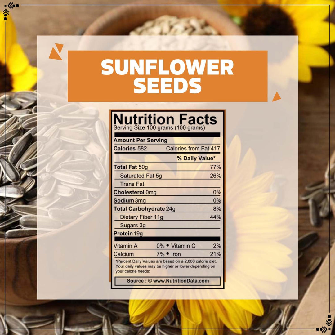 Wonderland Foods 200g Roasted Premium Sunflower Seeds Jar