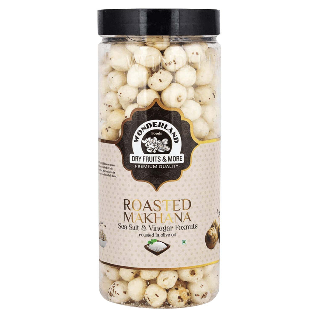 Wonderland Foods 100g Sea Salt-Vineger Makhana (Foxnut) Jar