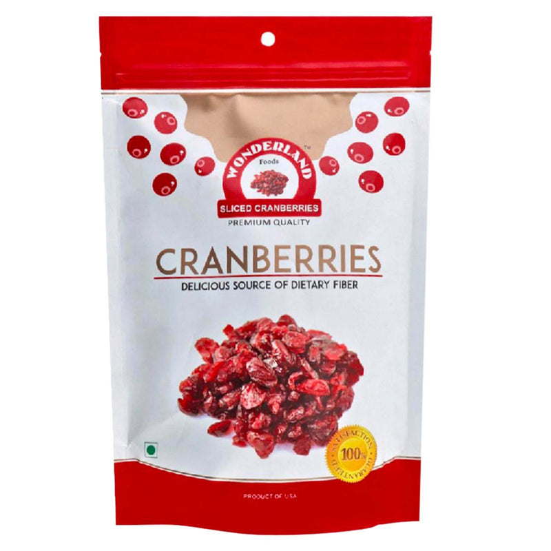 Wonderland Foods 200g Californian Sliced & Dried Cranberry Pouch