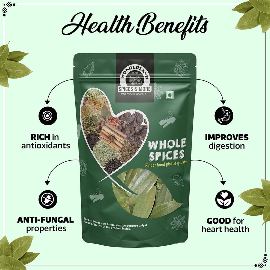 Wonderland Foods 200g Whole Spices Tej Patta Bay Leaves