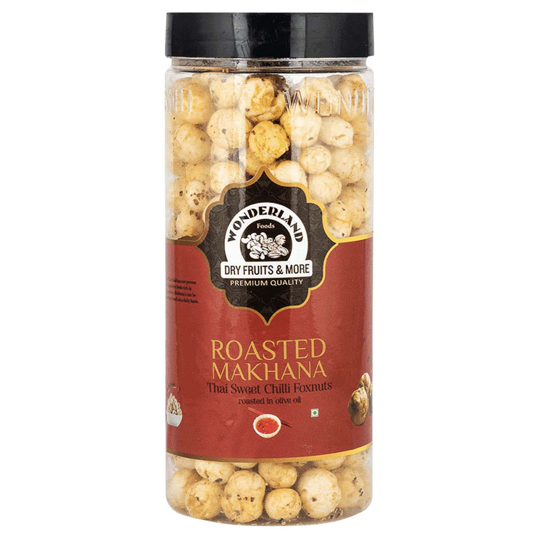 Wonderland Foods 100g Thai Sweet Chilli Makhana (Foxnut) Jar