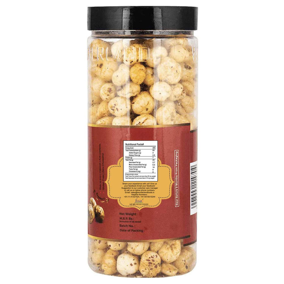Wonderland foods 100g thai sweet chilli makhana (foxnut) jar