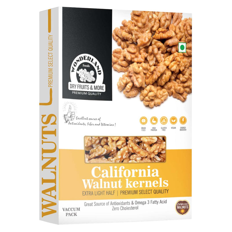 Wonderland Foods 200g California Walnut Kernels (Akhrot Giri) Box