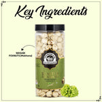 Load image into Gallery viewer, Wonderland Foods 100g Wasabi Makhana (Foxnut) Jar
