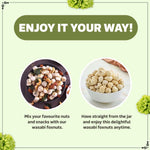 Load image into Gallery viewer, Wonderland Foods 100g Wasabi Makhana (Foxnut) Jar
