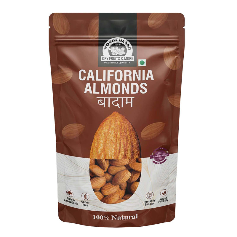 Wonderland Foods California Almonds (Badam) 250g Pouch