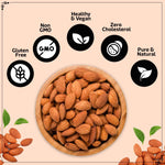 Load image into Gallery viewer, Wonderland Foods California Almonds (Badam) 250g Pouch
