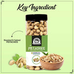 Load image into Gallery viewer, Wonderland Foods 500 Gram American California Roasted &amp; Salted Jumbo Pistachios (Pista) Jar
