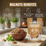 Load image into Gallery viewer, Wonderland Foods 1 Kg (500g X 2) California Walnuts Kernels (Akhrot Giri) Pouch
